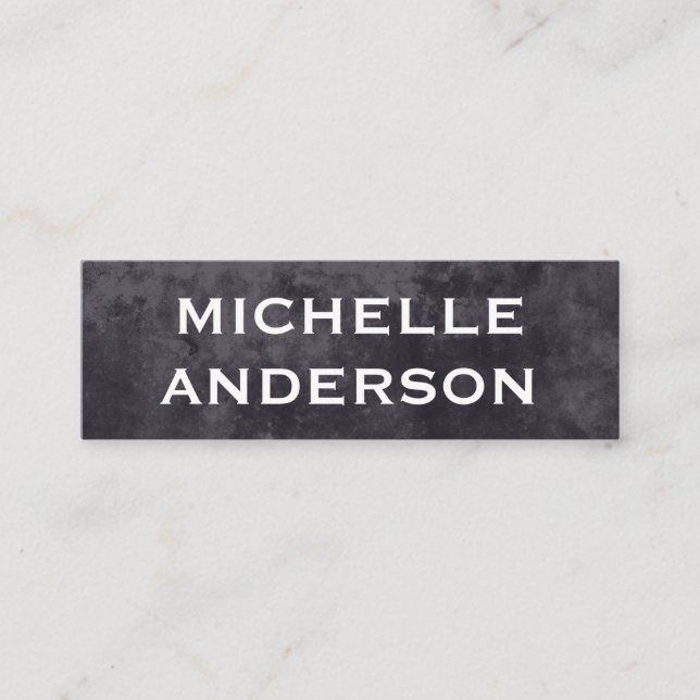 Modern Grunge Mini Business Card (Front)