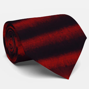 Modern Grunge Stripes Red Black Tie