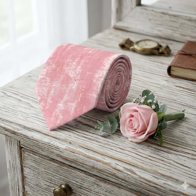 Modern Grunge Texture Pink  Tie (Creator Uploaded)