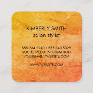 Modern Grunge Texture Square Business Card
