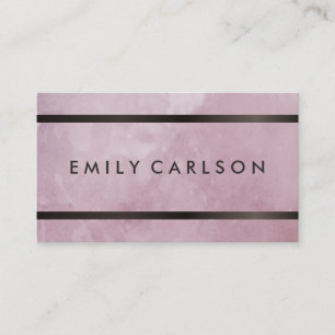 Modern Grunge with Brown Metallic Trim Business Card
