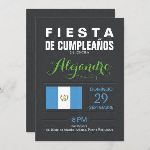Modern: Guatemala Party Invitation