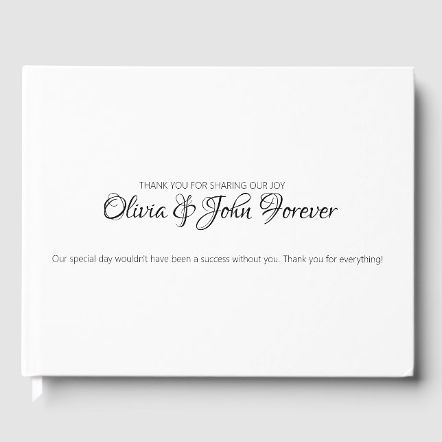 Modern Guest Book (Front)