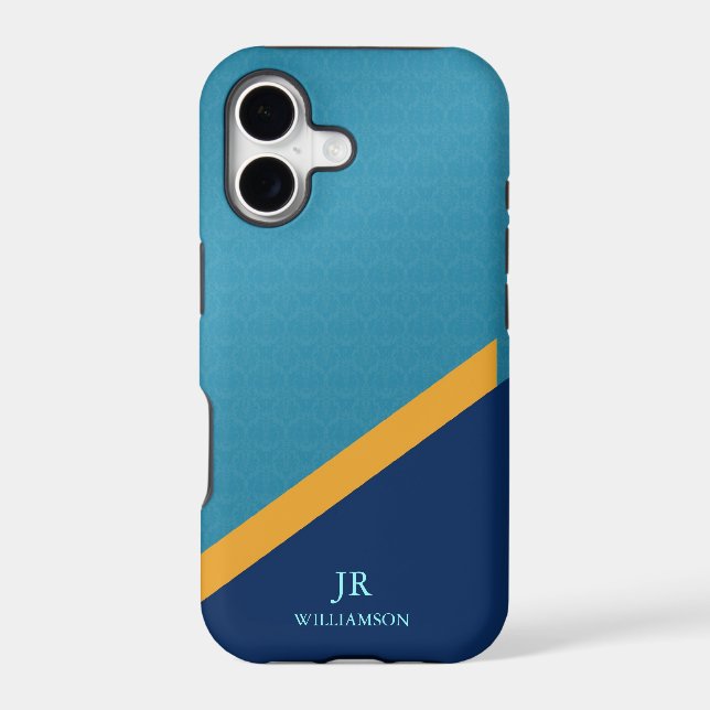 Modern Guy Damask iPhone4 Case-Mate™ (Back)