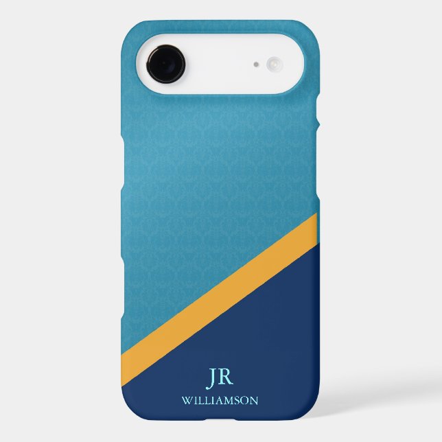 Modern Guy Damask iPhone4 Case-Mate™ Case-Mate iPhone Case (Back)