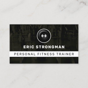 Modern gym inspired business card
