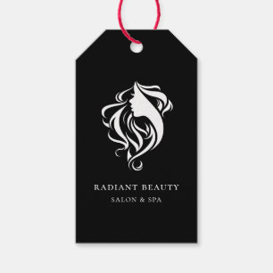 Modern Hair Salon Logo Black Price Tags