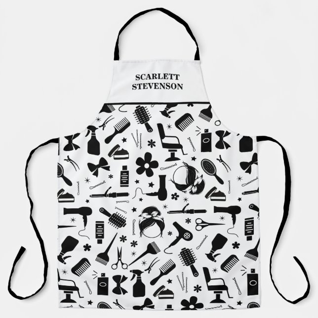 Modern Hair Salon Stylist Apron (Front)