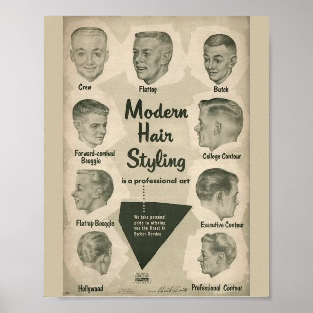 MODERN HAIR STYLING POSTER (Front)