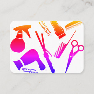 Modern Hair Stylist Business Card