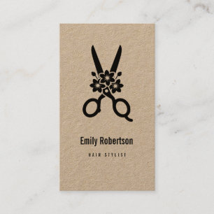 Modern Hair Stylist Business Card Kraft