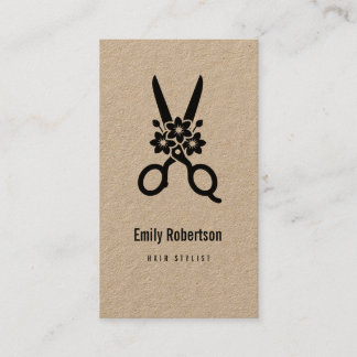 Modern Hair Stylist Business Card Kraft