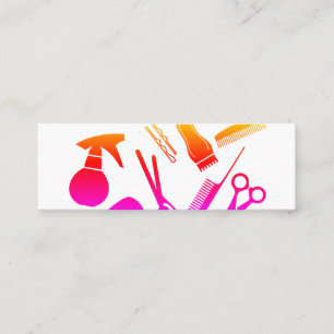 Modern Hair Stylist Mini Business Card