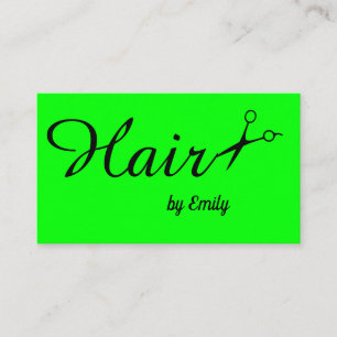 Modern Hair Stylist Trendy Watercolor Salon Appointment Card