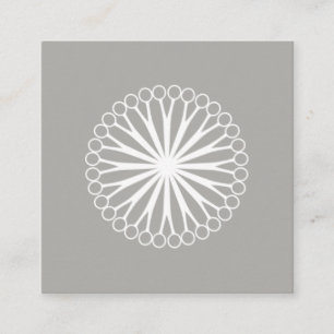 Modern Hairdresser Scissor Logo Square Business Card