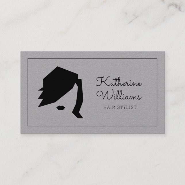 Modern Hairstylist Business Card (Front)
