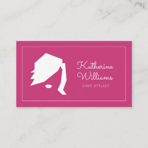 Modern Hairstylist With Appointment Card