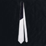 Modern Half Cut Starry Night and White Tie<br><div class="desc">This modern and simple half cut black starry night and white colour block is perfect for the trendy and stylish individual. It's contemporary and majestic print is great for many gifts and occasions. Enjoy this sophisticated and sleek pattern for your next purchase!</div>