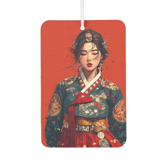 Modern Hanbok Portrait Air Freshener (Front)