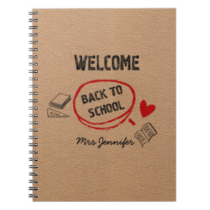  Modern Hand Drawn And Lettered Kraft Paper  Notebook