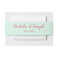 Modern Hand Written Retro Whimsical Fun Wedding 