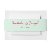 Modern Hand Written Retro Whimsical Fun Wedding 