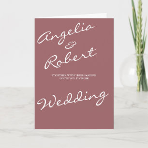 Modern Hand Written White Script Photo Wedding Invitation