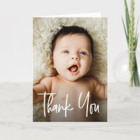 Modern Handlettering Custom Photo Baby Shower