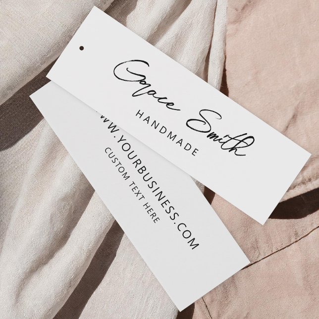 Modern Handmade Business Clothing Label Hang Tag (Creator Uploaded)