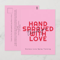 Modern handmade with love thank you Postcard