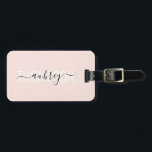 Modern Handwriting Calligraphy Name Simple Luggage Tag<br><div class="desc">Modern font combined with handwriting calligraphy.</div>