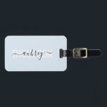 Modern Handwriting Calligraphy Name Simple Luggage Tag<br><div class="desc">Modern font combined with handwriting calligraphy.</div>