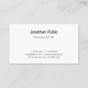 Modern Handwriting Script Text Simple Template Business Card