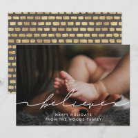Modern Handwritten Believe Inspirational Photo