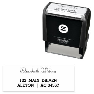Modern Handwritten Minimal Personalised Design S Self-inking Stamp
