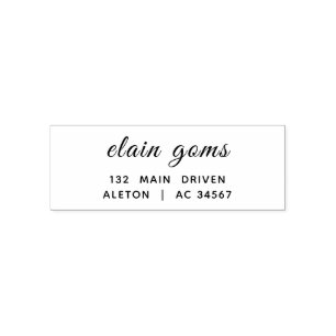 Modern Handwritten   Minimal Personalised Design Self-inking Stamp