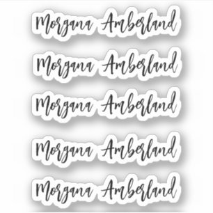 Modern handwritten name 