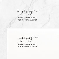 Modern Handwritten Name & Return Address 08a.