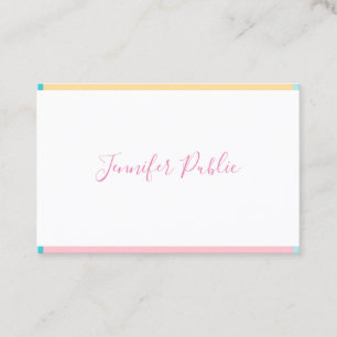 Modern Handwritten Name Simple Template Trendy Business Card