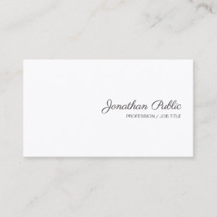 Modern Handwritten Script Name Simple Template Business Card