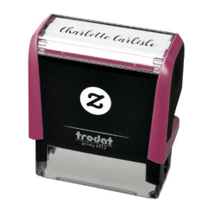 Modern Handwritten Script Personal Signature Self-inking Stamp