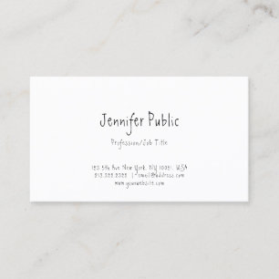 Modern Handwritten Simple Elegant Template Top Business Card