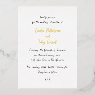 Modern Handwritten Simple Wedding