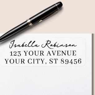 Modern Handwritten Stylish Return Address