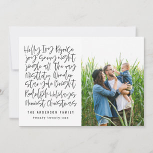 Modern Handwritten typography Holiday Photo