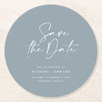 Modern handwritten typography wedding announcement