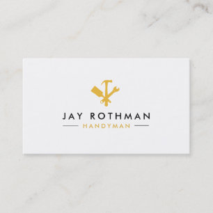 Modern Handyman / Carpenter Tools Home Improvement Business Card