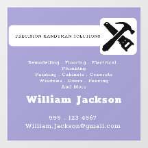Modern handyman construction custom logo