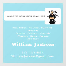 Modern handyman construction custom logo