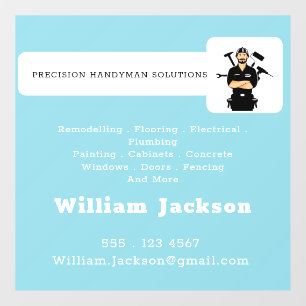 Modern handyman construction custom logo